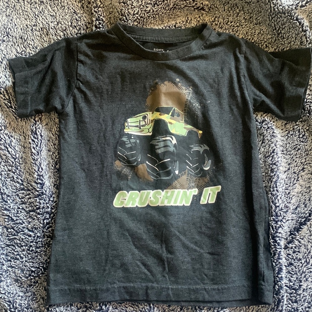 Black Monster Truck Tee